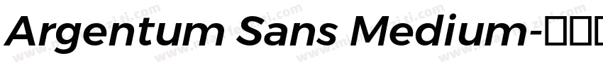 Argentum Sans Medium字体转换